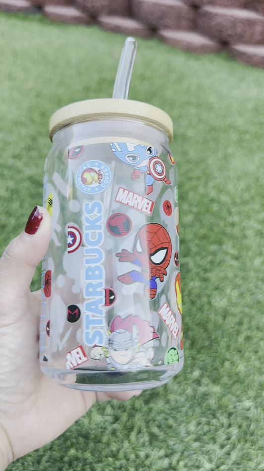 AVENGERS CAN GLASS