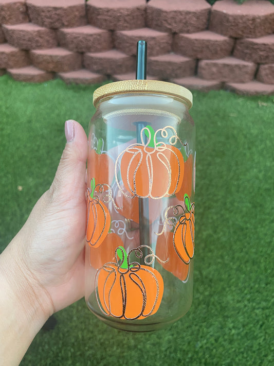 PUMPKIN CAN GLASS