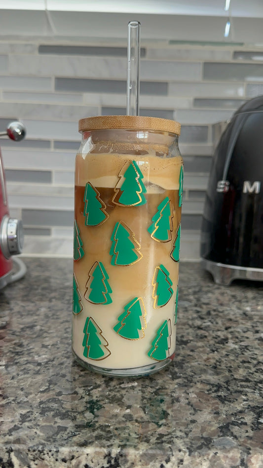 MINI CHRISTMAS TREE CAN GLASS