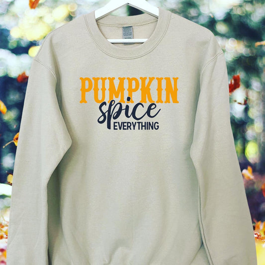 PUMPKIN SPICE EVERYTHING SWEATSHIRT