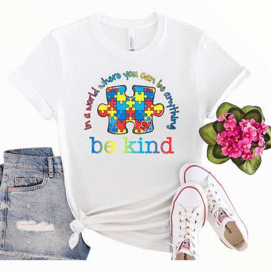 IN A WORLD WHERE YOU  CAN BE ANYTHING T-SHIRT