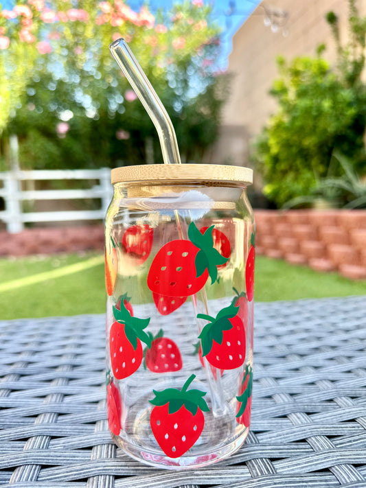 STRAWBERRY CAN GLASS