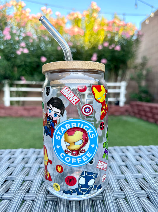 AVENGERS CAN GLASS