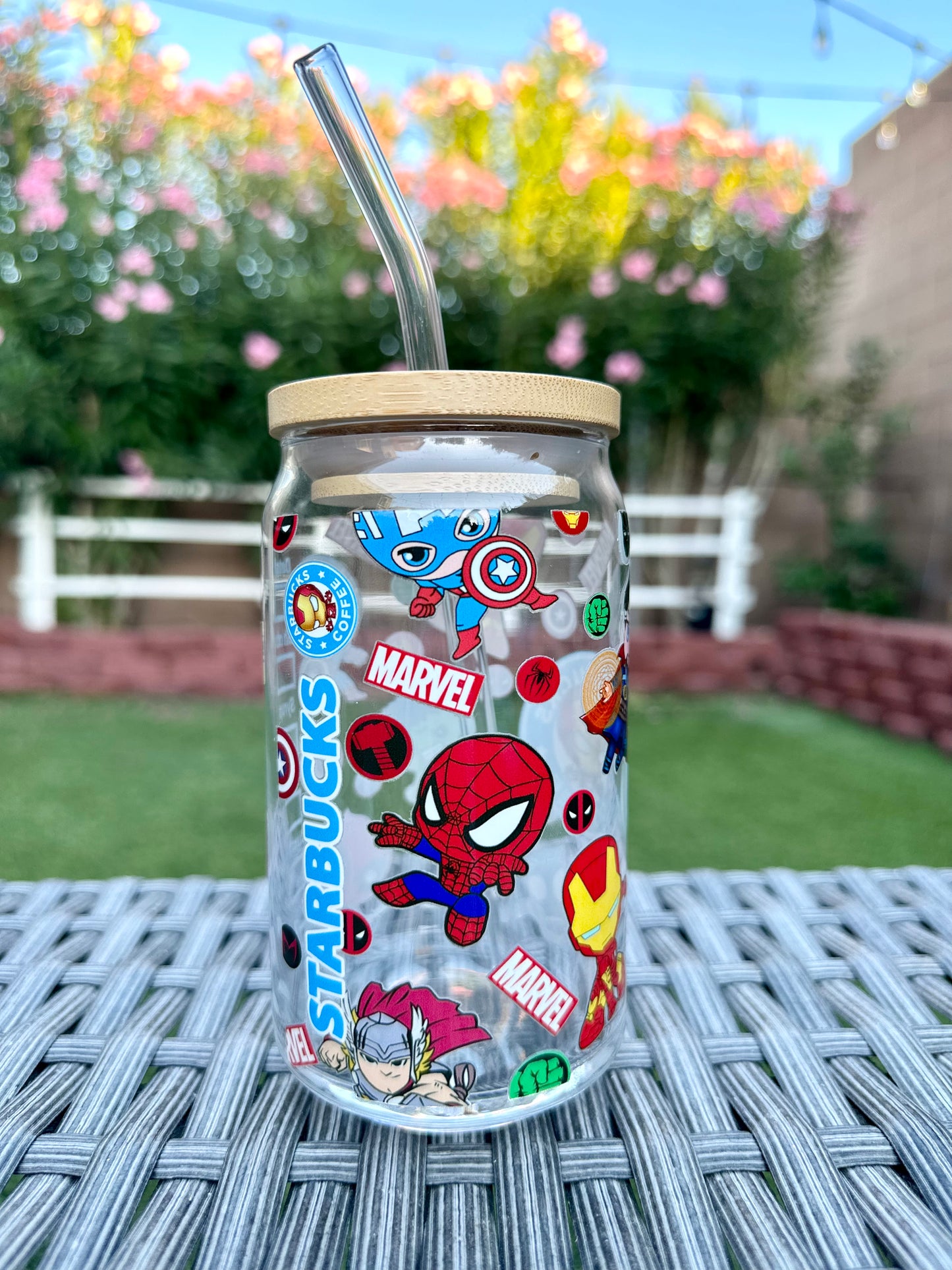 AVENGERS CAN GLASS