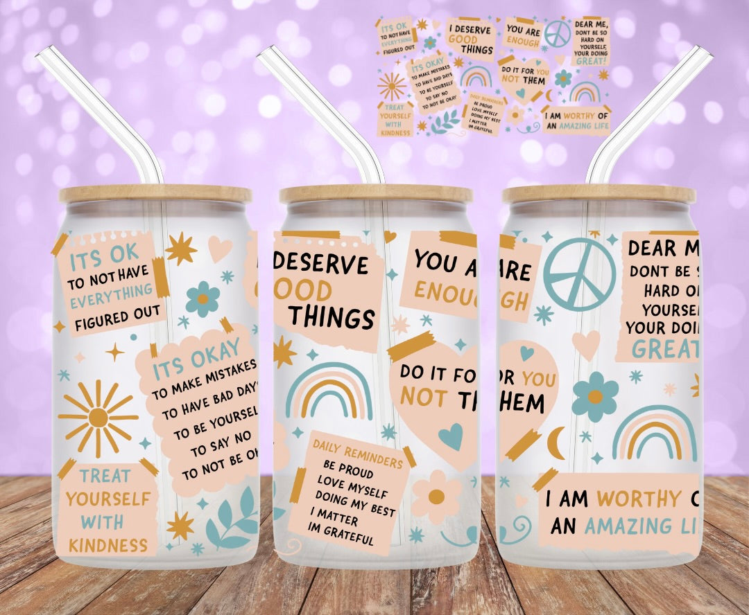 20 OZ SELF LOVE  UV DTF WRAP