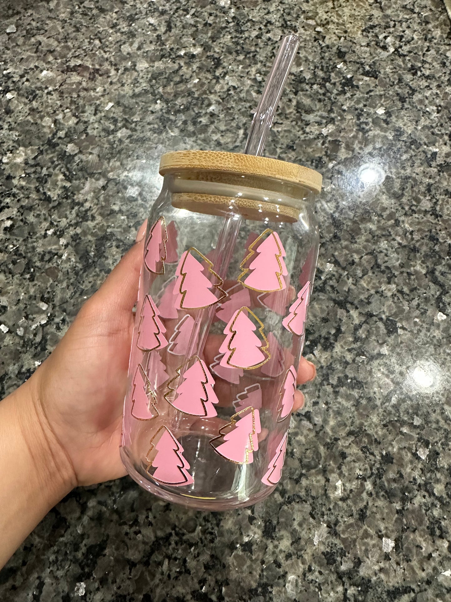 MINI CHRISTMAS TREE CAN GLASS