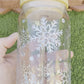 SNOWFLAKES CAN GLASS
