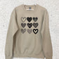 DOODLE HEART SWEATSHIRT