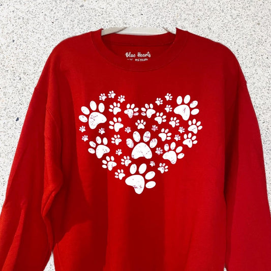 PAW HEART SWEATSHIRT