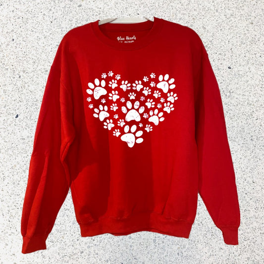PAW HEART SWEATSHIRT