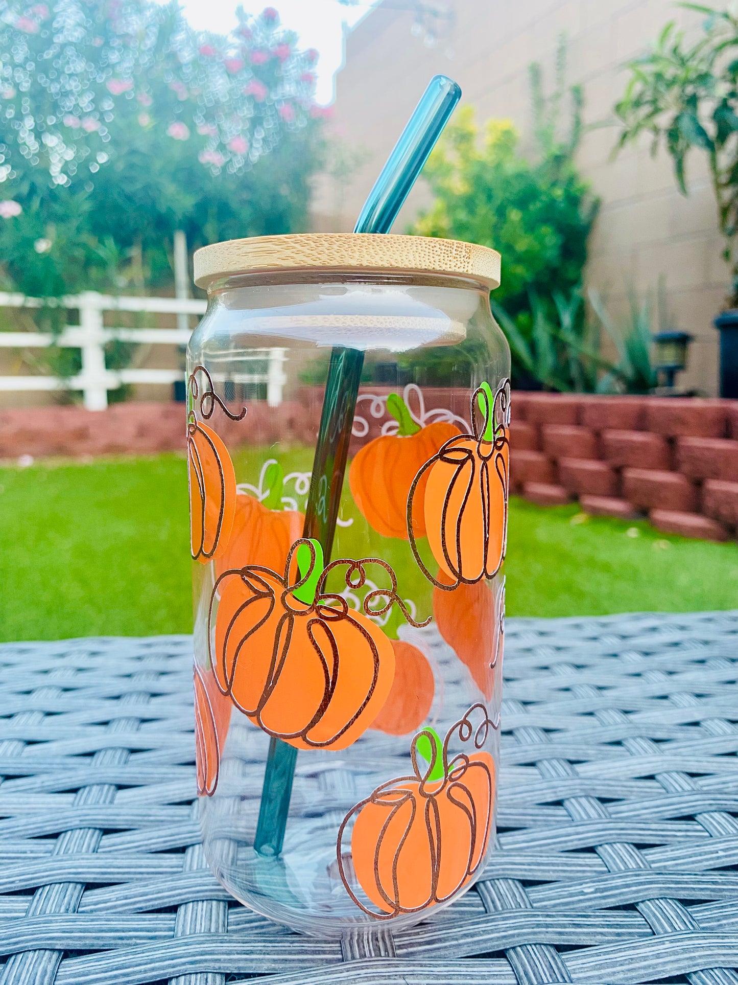 PUMPKIN CAN GLASS