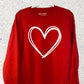 DRAWN HEART SWEATSHIRT