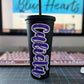 PERSONALIZED MATTE BLACK TUMBLER