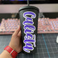 PERSONALIZED MATTE BLACK TUMBLER