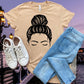 MESSY BUN T-SHIRT