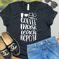 COFFEE MASK TEACH REPEAT T-SHIRT