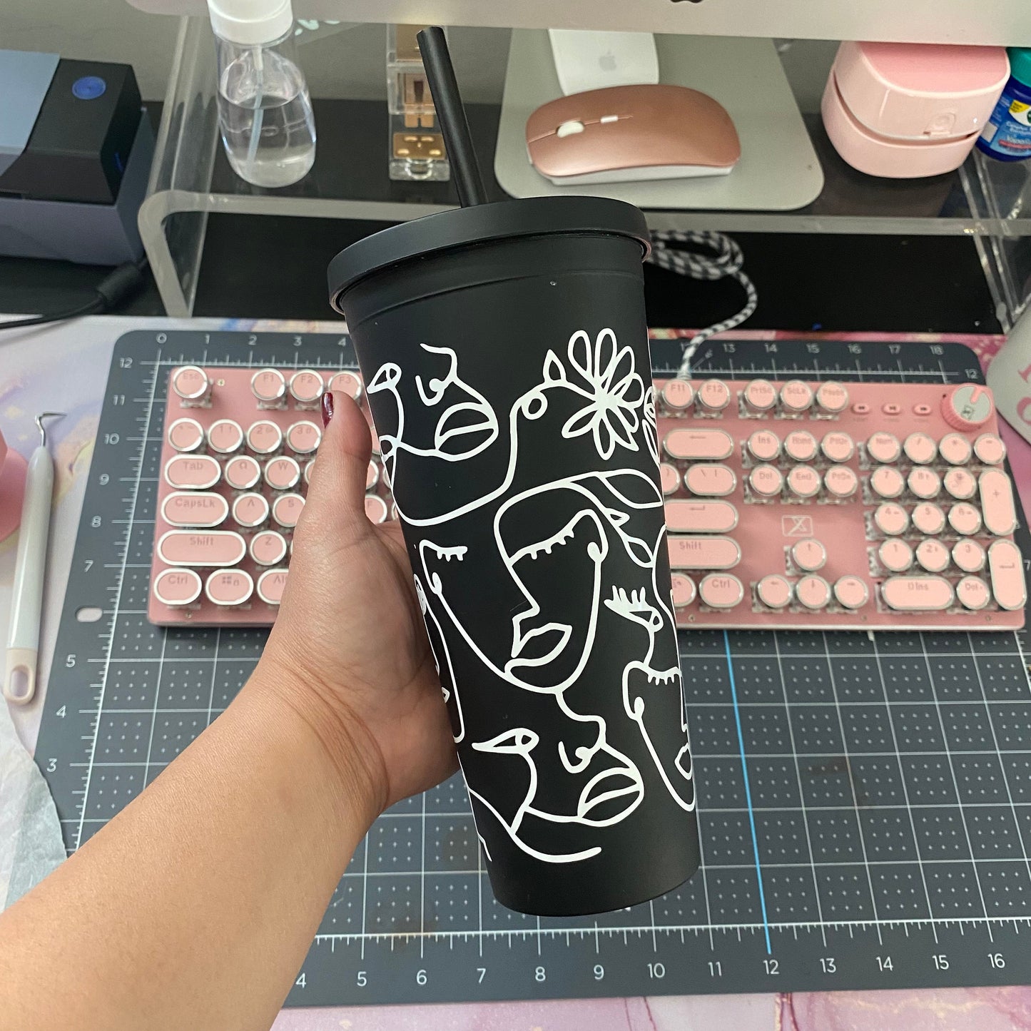 Strangers Matte Black Tumbler