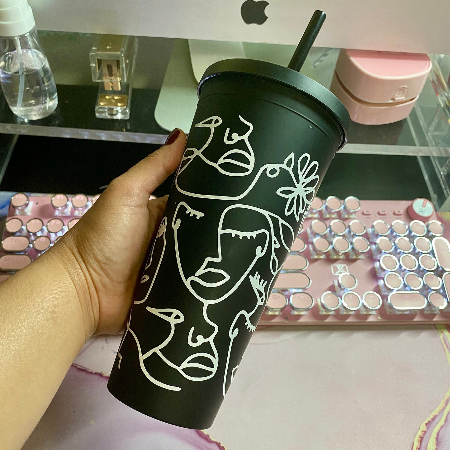 Strangers Matte Black Tumbler