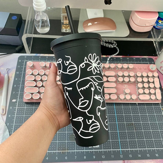 Strangers Matte Black Tumbler