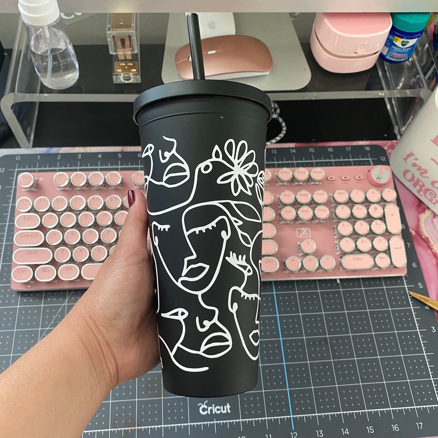 Strangers Matte Black Tumbler