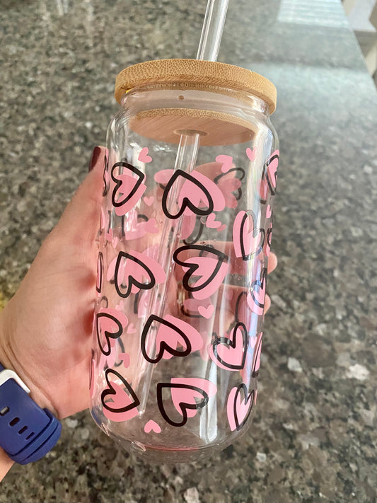 HEART GLASS CAN