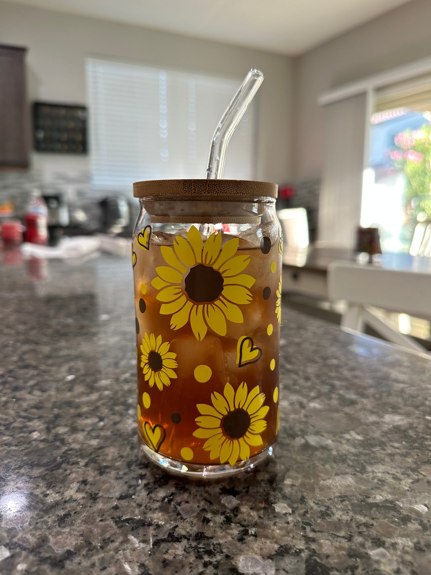 SUNFLOWER CAN GLASS